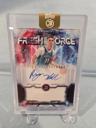 2025-26 Topps Three - Fresh Force Relic Autographs Ryan Kalkbrenner #FFR-RK /49