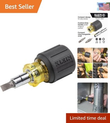 Compact Multi-Bit Screwdriver/Nut Driver with Magnetic Tip   6 Tool Essentials