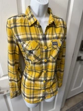 Superdry Co. Yellow Button Down women’s Size M