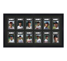 SGC Graded Card Frame Display Holds (12) Slabs Baseball, UV Protection (optional
