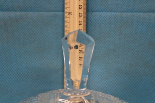 Vintage Clear Cut Glass Covered Candy/Compote Dish - Picture 6 of 10