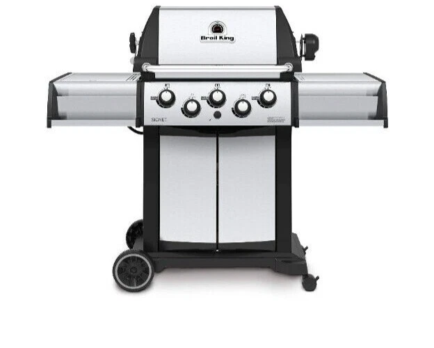 Parrilla de gas natural independiente Broil King Signet 390 de 3 quemadores con asador Foto 4 de 4