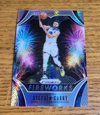 Stephen Steph Curry 2019-20 Prizm Fireworks Hyper Prizm Golden State Warriors