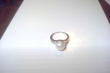 Freshwater Pearl in Sterling Silver Ring