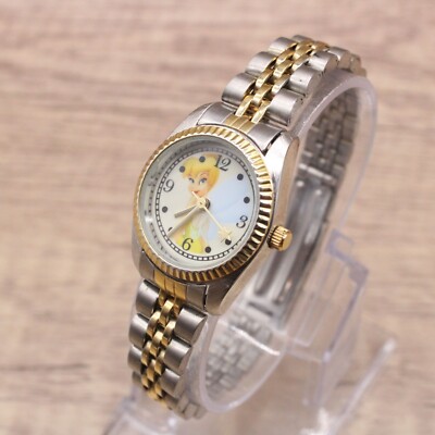 Disney Tinker Bell Gold and Silver Women\'s Watch Tinker Bell Disney Watches & Pins | Vintage Tinker Bell  main image 2