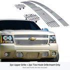 For 2007-2014 Chevy Tahoe/Suburban/Avalanche Billet Grille Grill Insert Combo