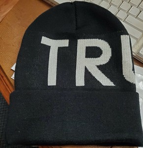 white true religion beanie