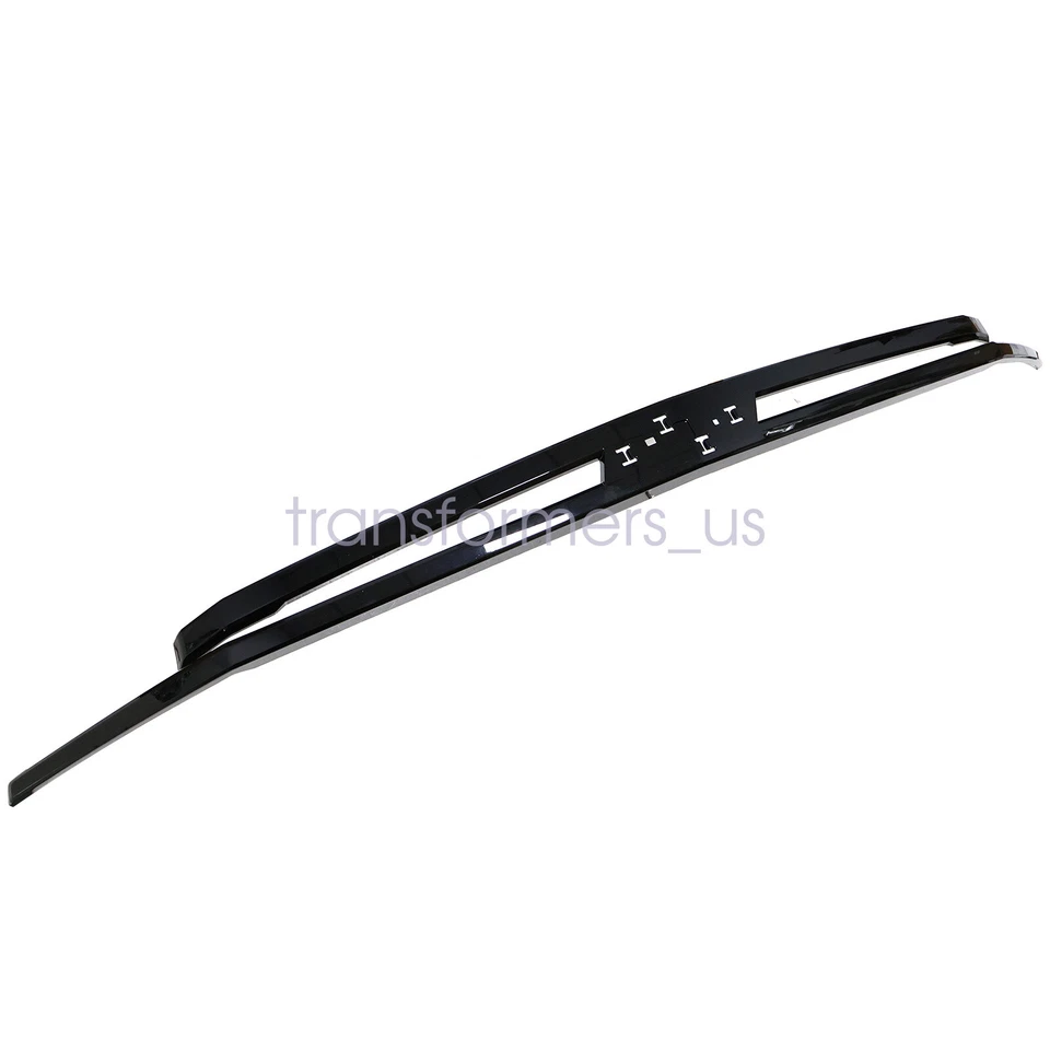 Front Grille Molding Trim Fit 2021-2024 Chevrolet Tahoe Suburban Black Chrome US - Image 3 of 4