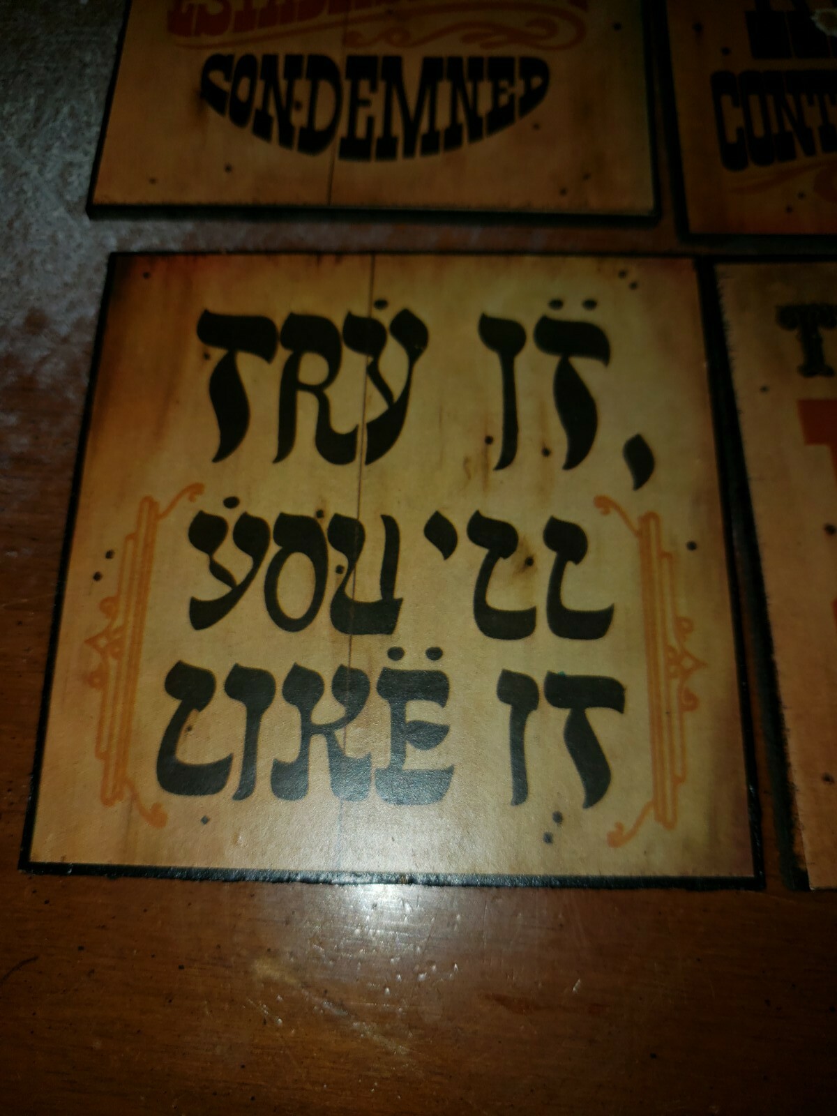 Vintage western themed coasters eBay