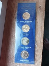 2007 Presidential Gold 1 Coins, Uncirculated, 1st 4 presidents-U.S. Mint