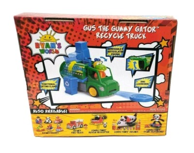 Ryan's World Gus The Gummy Gator Recycle Truck With Figure Playset