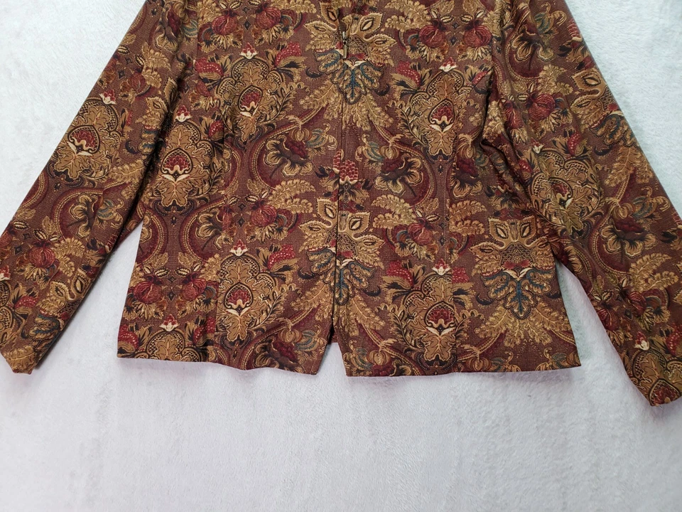 Requisitos Cazadora Mujer Pequeña Grande Multi Floral Manga Larga Cremallera Completa Foto 3 de 4