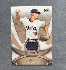 2010 Bowman Sterling USA Baseball Relics AJ Vanegas #USAR-19
