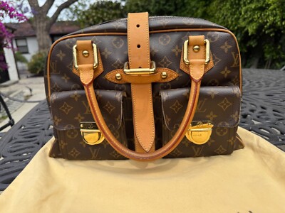 RARE VINTAGE LOUIS VUITTON MANHATTAN GM BAG IN MONOGRAM CANVAS W