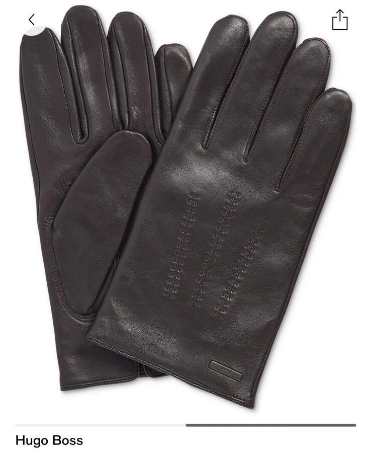 Boss cheap leather gloves