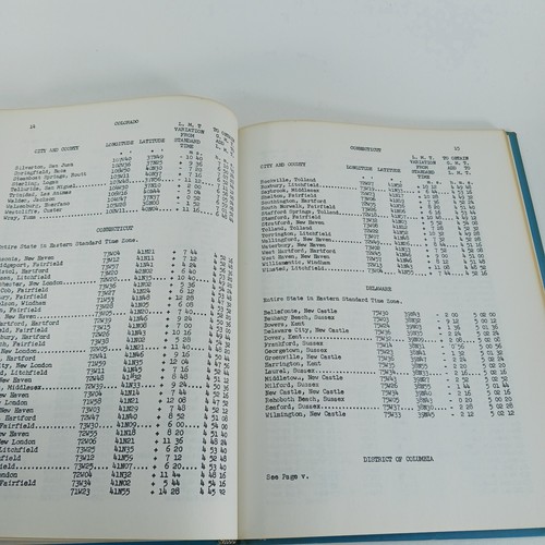 Antique 1945 Longitudes and Latitudes in the United States Book by Eugene Dernay - Picture 16 of 22