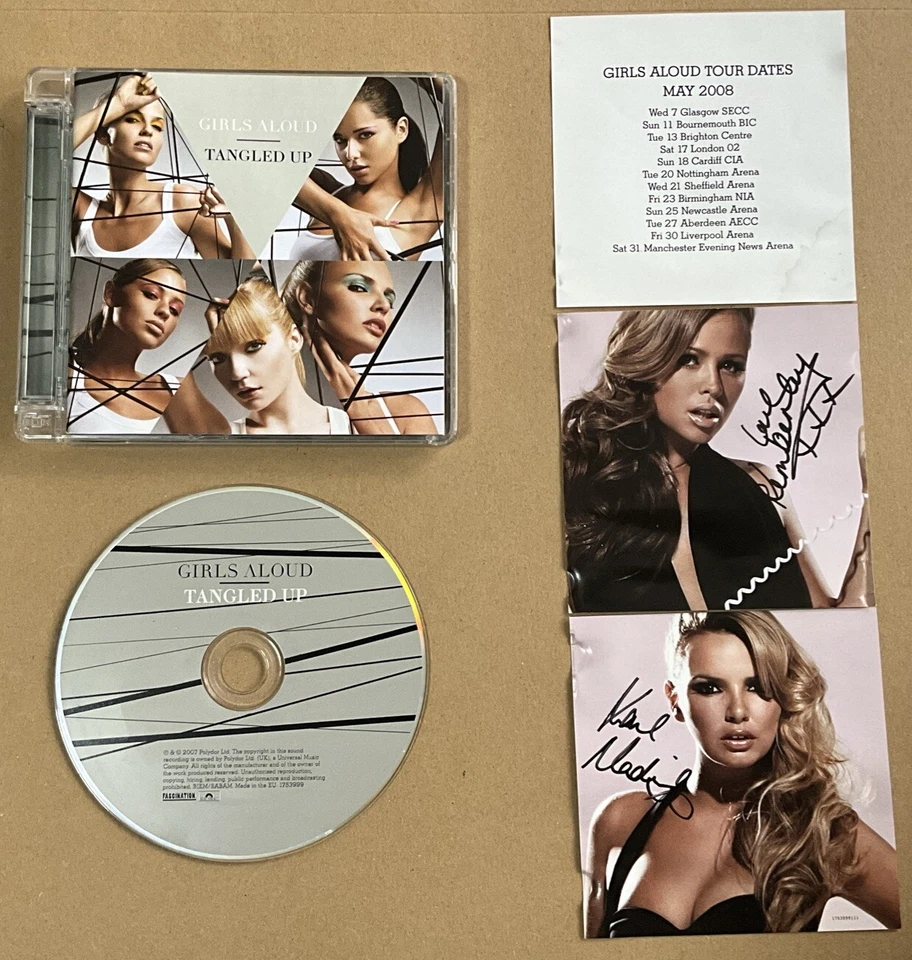 Girls Aloud Tangled Up Ltd Edition Cd With 5x Signatures Postcards Rare Complete - Image 2 of 4