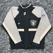 Apex One Las Vegas Raiders Windbreaker Jacket Mens Size M Colorblock Vintage NFL