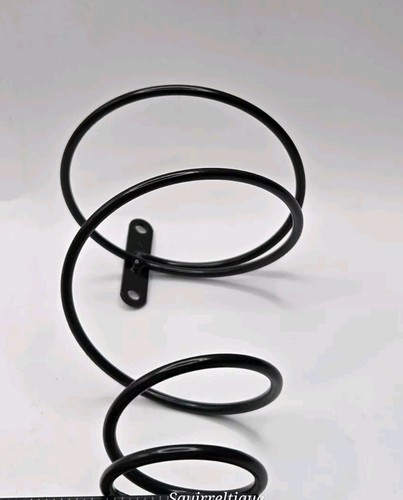 Ikea Spiral Black Iron S/2 Wall Mounted Floating Wine Bottle Holder • 5.25"L - Picture 7 of 11