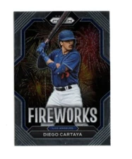 2023 Panini Prizm Baseball Diego Cartaya FIREWORKS #F8