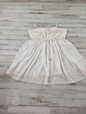 NEW Vintage 90s Victoria  s Secret Slip Dress Size Small Nighty Off-white Gold