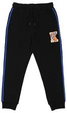 FISLL NBA Men's New York Knicks Striped Detail Jogger, Black