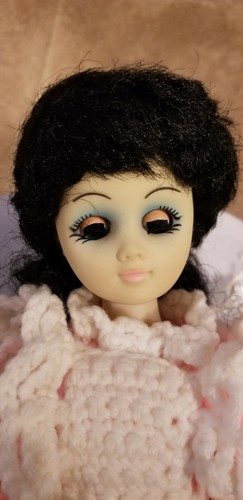 Doll with Pink Crochet Dress - Picture 11 of 12