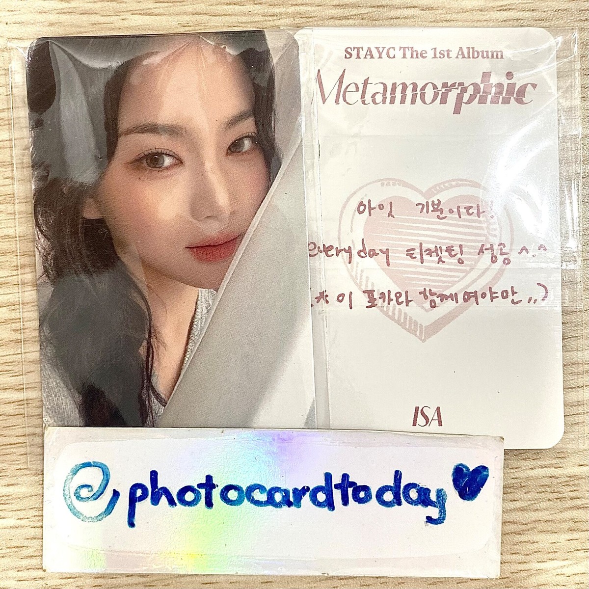 STAYC アイサ kpopmerch LA morphic トレカ Yoon ISA Unit Official Photocard StayC The 1st Album