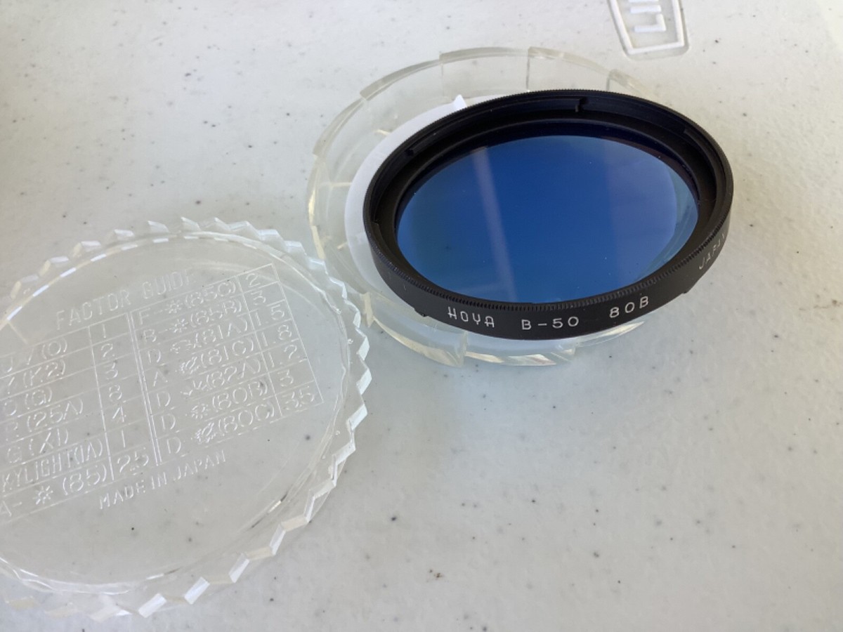 ホヤ　B品 ホヤ B品 B50 Hoya 80B Blue Glass Lens filter 80B Japan Coated