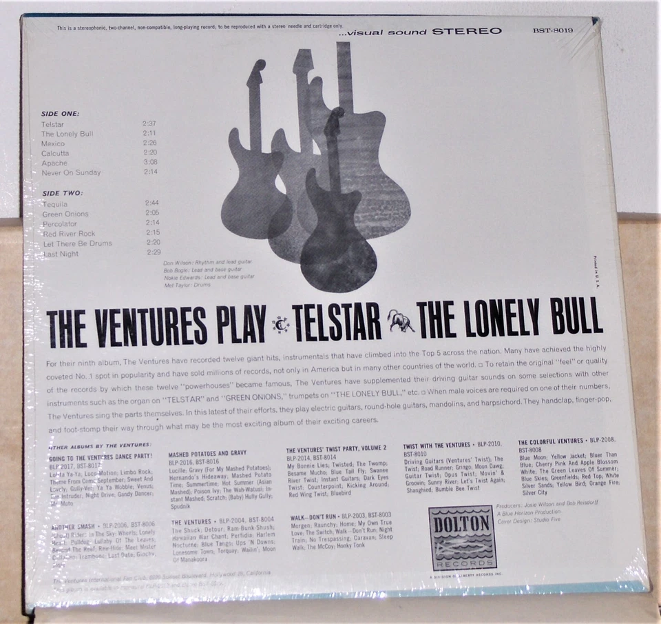 The Ventures - Play Telstar The Lonely Bull And Others - Vinyl LP Record Album Foto 2 de 2