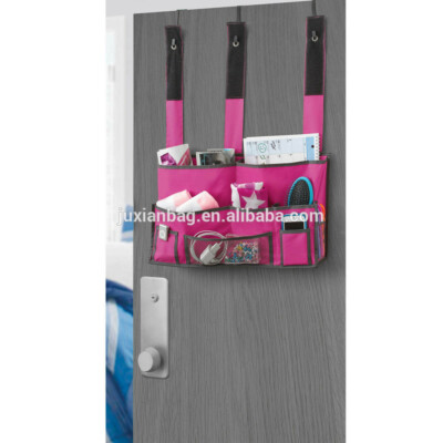 7 Pockets Equip Your Space Dorm Room Bed & Shower Caddy ORGANIZER Portable PINK