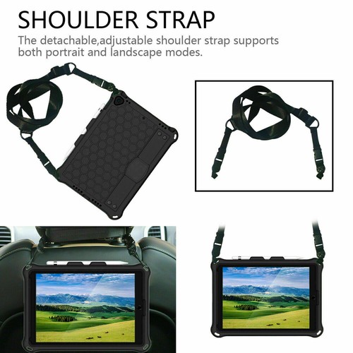 Stand Strap Cover Shockproof Rubber Case for iPad 10th 9 8 7 5 6 Mini 2022 Air 5 - Picture 24 of 76