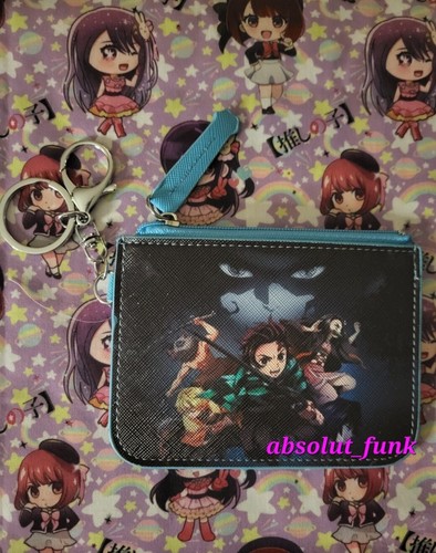 Cute Kawaii Demon Slayer Anime ID Coin Purse Wallet Birthday Gift *BRAND NEW*
