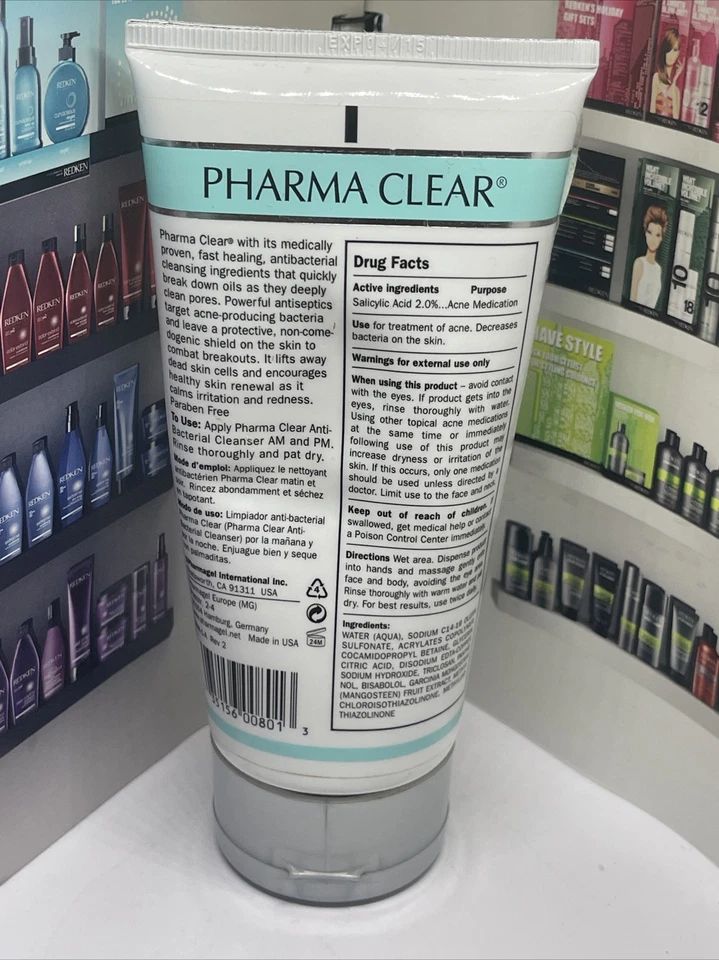 PharmaGel Pharma прозрачное очищающее средство лечит очищает и контролирует пятна exp04/15 - Изображение 2 из 2