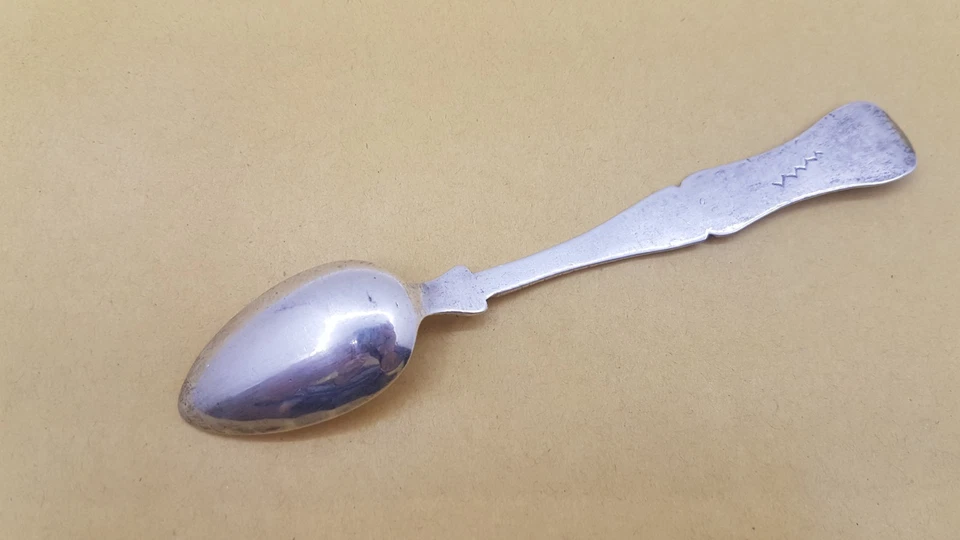 Colher de prata otomana antiga Tugrah 31,8 gr - Imagem 4 de 4