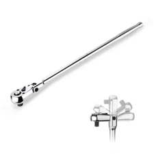 WORKPRO 3/8" Drive Extra Long Flex Head Ratchet  CR-V Steel 72-Tooth CR-MO Head