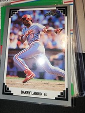 1991 LEAF SERIES 1 #168 BARRY LARKIN CINCINATI REDS GREAT AND MLB HALL OF FAME