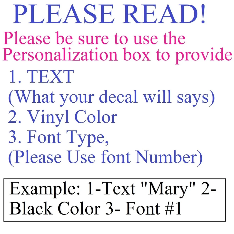 Custom Decal Sticker Vinyl Lettering Personalized Text,Window Wall Car Truck (14 - Image 4 of 4
