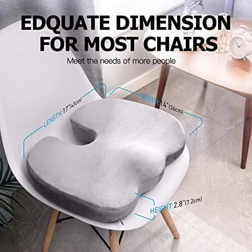 Foam Seat Cushion Comfortable Butt Pad for Office Chair Wheel