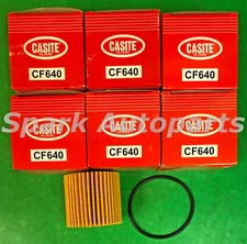 Case of 6 Engine Oil Filter CASITE CF640 For TOYOTA Corolla, LEXUS, CH10358