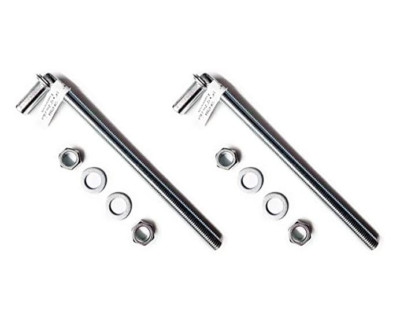 Zinc Plated 5/8'' X 6'' Long thread J Bolt for Chainlink Fence Gate Hinge Lot of 2