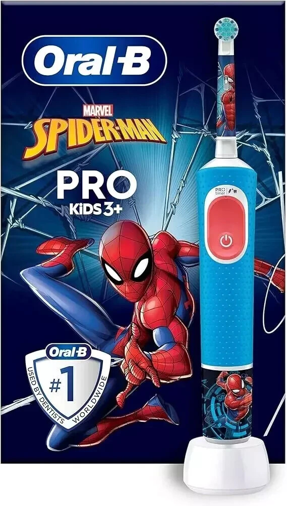 Cepillo de dientes recargable Oral-B Pro Kids 3+ Marvel Spider-Man con 2 modos