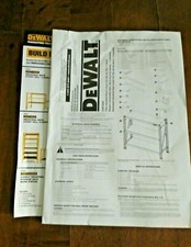 Dewalt DXST4500 Titan 4' Tall 3 Shelf Instruction Manual Book