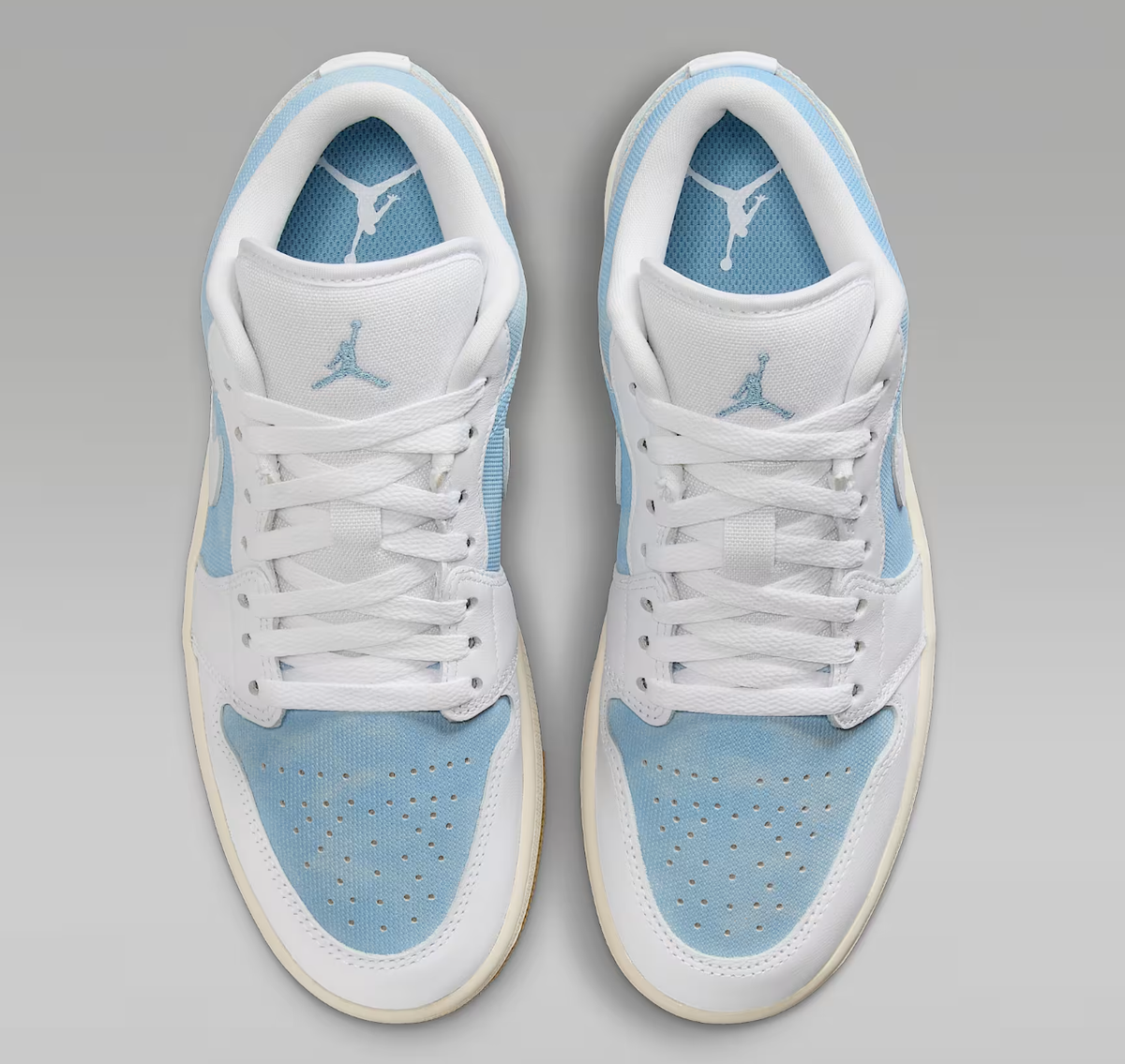 Air Jordan 1 Low SE White Worn Blue Gum Light Brown Women's | Size
