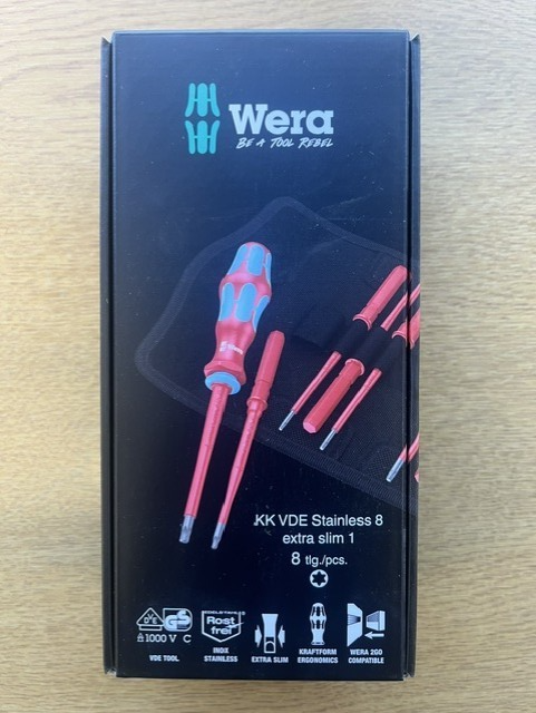 Wera Kraftform Kompakt VDE Stainless 8 Extra Slim