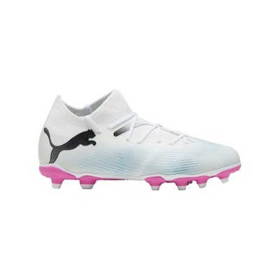 Puma Future 7 Match FG/AG Jr PUMA White-Black-Poison Pink Weiß Fußballschuhe Neu