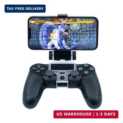 PS4 Controller Phone Mount Clip - Adjustable Holder for Smartphones Up to 6 Inch