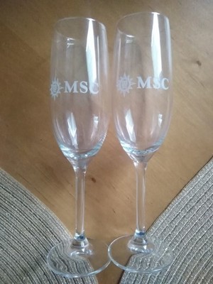 Sektgläser-Set ''MSC Cruises'', 2 Stück