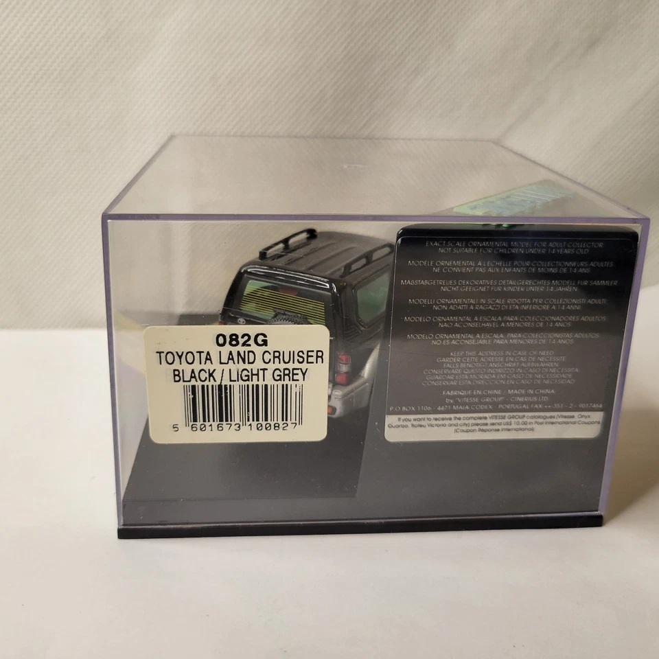 СУПЕР ЧРЕЗВЫЧАЙНО РЕДКИЙ внедорожник Toyota Land Cruiser J90 SWB 3.0TD 1998 черный 1:43 Vitesse - Изображение 2 из 4