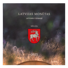 LATVIA - Euro coin SET 2025 + 2 € commemorative coin 2025 - Selija BU